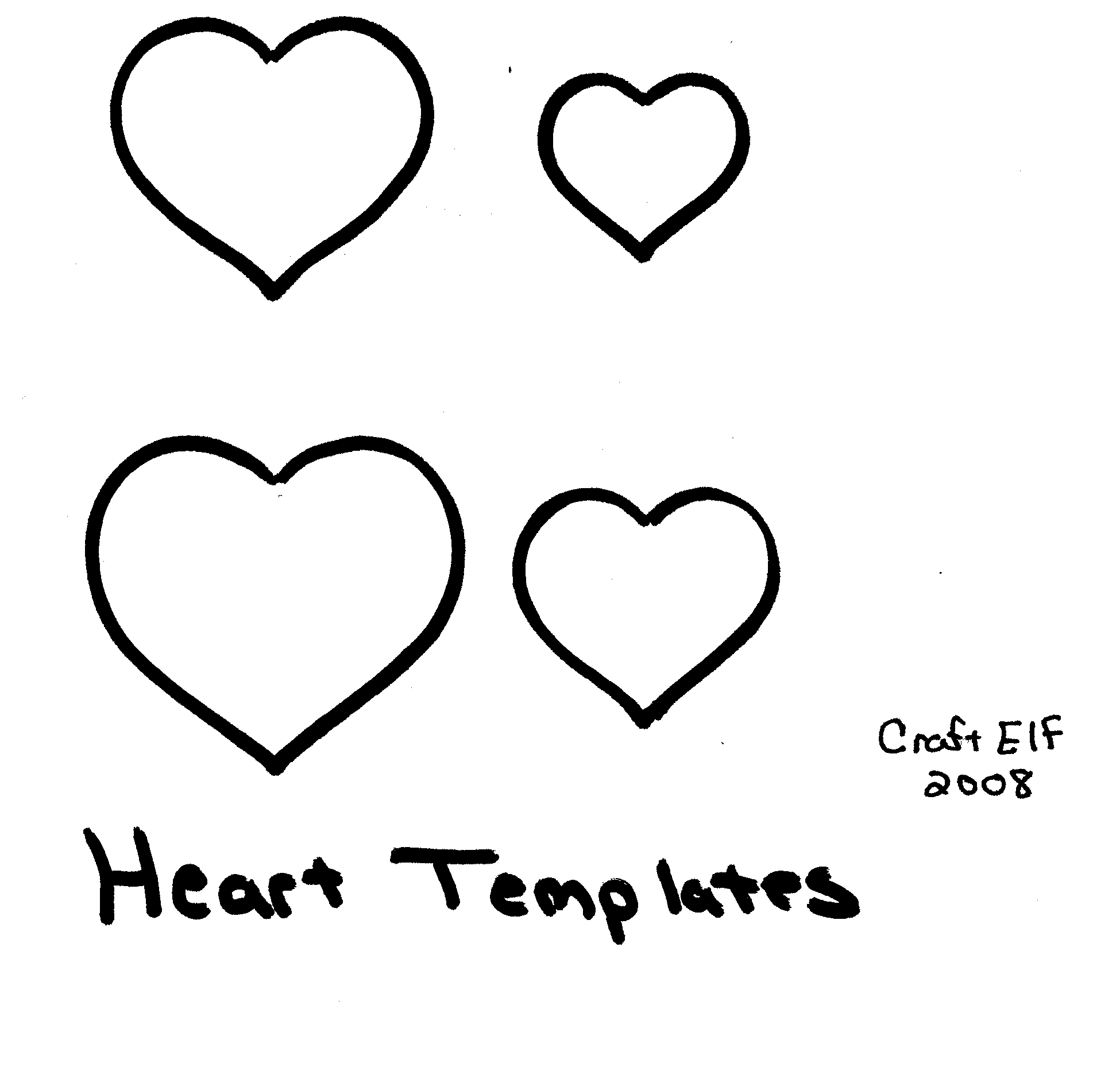 free heart templates for your crafts